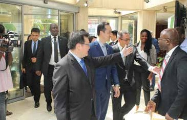 International business delegation in Abidjan