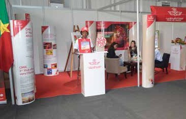 Royal Air Maroc stand in Bamako
